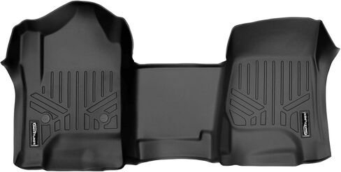 Smartliner Floor Mats 1st Row One Piece Liner لعام 2014-2018 شيفروليه سيلفرادو 1500 in Saudi Arabia