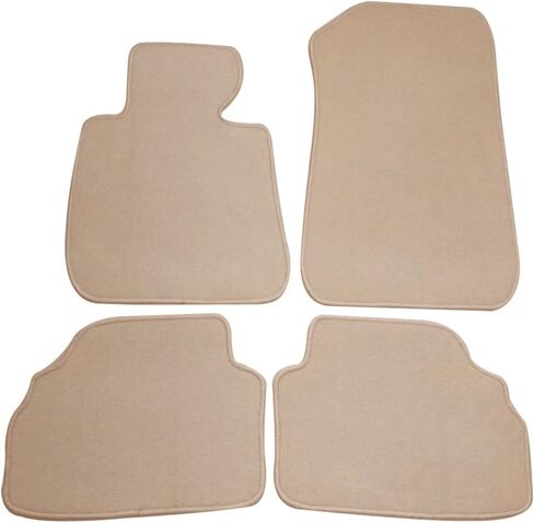 Floor Mats Compatible with BMW E92 3-Series, 2007-2013 Front & Rear Beige 4PC Nylon Car Floor Carpets Carpet Liner by IKON MOTORSPORTS, 2008 2009 2010 2011 2012 in Saudi Arabia