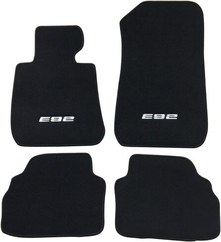 Floor Mats Compatible with BMW E92 3-Series, 2007-2013 Front & Rear Beige 4PC Nylon Car Floor Carpets Carpet Liner by IKON MOTORSPORTS, 2008 2009 2010 2011 2012 in Saudi Arabia