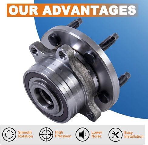 Front/Rear Wheel Hub Bearing Assembly 2 PCS Compatible for 2011-2020 Ford Explorer, Compatible for 2013-2020 Ford Police Interceptor Utility 5 Lugs Replace 512460 in Saudi Arabia