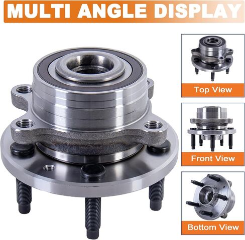 Front/Rear Wheel Hub Bearing Assembly 2 PCS Compatible for 2011-2020 Ford Explorer, Compatible for 2013-2020 Ford Police Interceptor Utility 5 Lugs Replace 512460 in Saudi Arabia