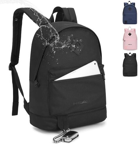 HEAD Waterproof Travel Backpack for Women & Men, Small Lightweight Backpacks for Sport/Gym/Fitness/Work/Daily, Casual Daypack Backpack for 15.6 inch Laptop in Kuwait