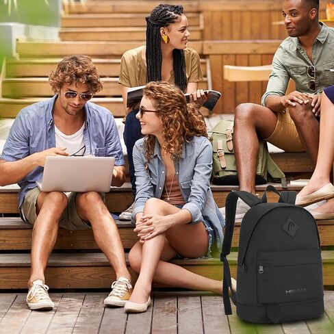 HEAD Waterproof Travel Backpack for Women & Men, Small Lightweight Backpacks for Sport/Gym/Fitness/Work/Daily, Casual Daypack Backpack for 15.6 inch Laptop in Kuwait