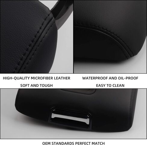 Dasbecan Armrest Center Center Cover Cover Kit (Full Central Floor) متوافق مع 2014-2018 Chevy Silverado & GMC Sierra 1500 2500 3500 2015-2020 Tahoe Yukon Suburban يحل محل 0227083AA 22861304 in Saudi Arabia