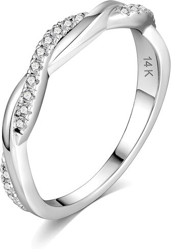 Gold Moissanite Curved Band for Women, D Color VVS1 Clarity Lab Created Diamond Band 14K Yellow Gold Vermeil S925 Sterling Silver Band Moissanite Contour Rings for Women Wife Gifts in Kuwait