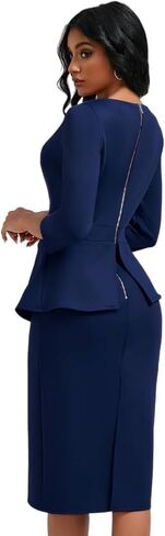 Women's Long Sleeve Stretch Sexy Curvy Club Party Dress Dress in Saudi Arabia