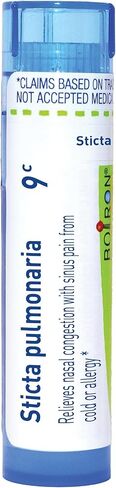 Boiron Sticta Pulmonaria 9C for Nasal Congestion with Sinus Pain from Cold or Allergy - 80 Pellets in Saudi Arabia