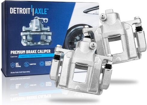 Detroit Axle - 2pc Rear Brake Calipers for 2013-2019 Cadillac ATS 2014-2019 CTS Disc Brake Calipers with Brackets 2015 2016 2017 2018 Replacement Brake Calipers Assembly in Saudi Arabia