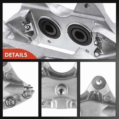 A-Premium Disc-Disciper Assembly متوافق مع نماذج فولفو المختارة-S60 R 2004-2007 ، V70 R 2005-2007 ، 2.5L-جانب السائق الأيسر الخلفي in Saudi Arabia