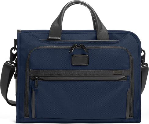 TUMI Slim Deluxe Portfolio - Ballistic Nylon Briefcase for Men & Women - Stylish Organizer Briefcase for Business & Travel - Anthracite in Kuwait