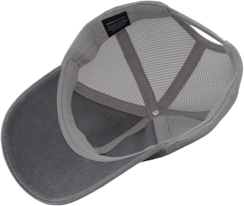 Vintage Distressed Soft Trucker Hat – M/L/XL/XXL Multiple Sizes Unstructured Mesh Back Snapback Baseball Cap for Men Women in Saudi Arabia