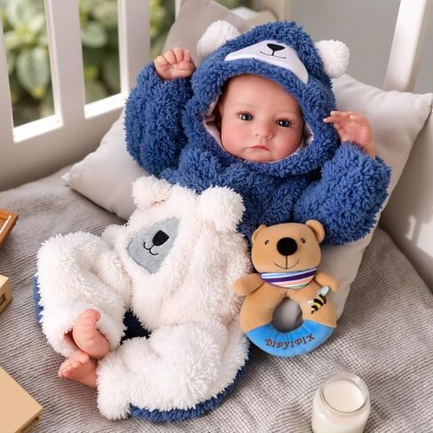 Babeside LifeLike Reborn Baby Dolls Boy - Aiden 20 بوصة واقعية مصنوعة يدويًا دمية دمية ناعمة للطفل واقعية نيوتن ومربعة هدايا للأطفال سن 3 + in Kuwait