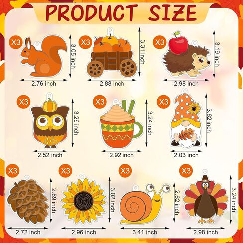 Yaomiao 30 مجموعات Summer Suncatchers Window Art Art Kits Diy Ice Cream Sun Casher Crafts Bulk Paint Window الخاص بك معلق الحلي لفصول عيد ميلاد المنزل. in Kuwait