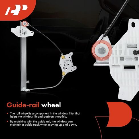A-Premium Electric Power Window Regulator Without Motor Compatible with Hyundai Accent 2000-2005 Hatchback, Front Left Driver Side in Saudi Arabia