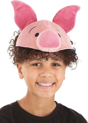 Disney Winnie the Pooh Piglet Plush Headband - Embroidered Ears and Snout, Officially Licensed in Saudi Arabia