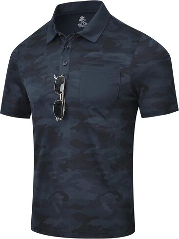 Mofiz Mens Camo Polo Golf Tirts خفيفة الوزن جاف ملاء in Kuwait