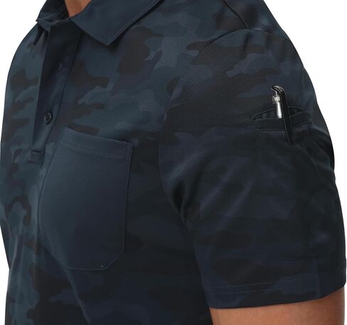 Mofiz Mens Camo Polo Golf Tirts خفيفة الوزن جاف ملاء in Kuwait