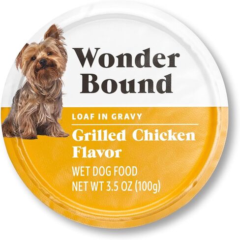 Amazon Brand - Wonder Bound Small Breed Wet Dog Food, Filet Mignon Flavor, Loaf in Gravy, 3.5 Ounce (Pack of 12) in Kuwait
