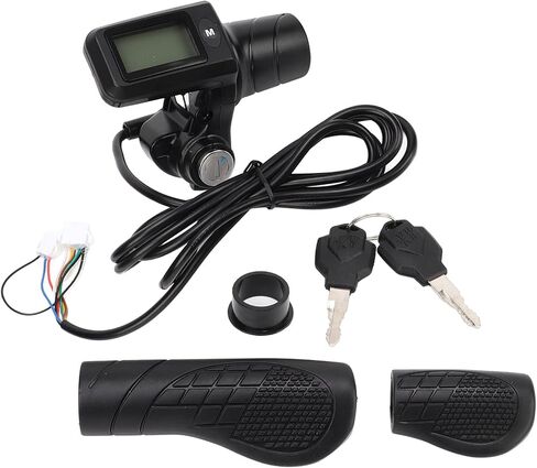 Fydun 805 LCD Display Panel Throttle Grip Set Electric Scooter Half Throttle Grip with LCD Panel for 22.5mm Handlebars Applied Family in Saudi Arabia
