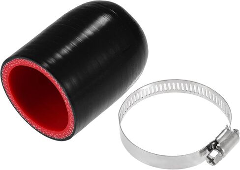 1 Set 42mm 1.65" ID Universal Silicone Hose Cap Intake Vacuum Hose End Plug - Car for Coolant Heater Bypass Vacuum Water Port - Silicone Black Red in Saudi Arabia