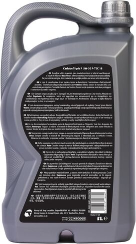 Triple R R-TEC 18 5W-30 API ، ILSAC ، GM ، زيت محرك المحرك الاصطناعي بالكامل ، 169 أوقية in Saudi Arabia