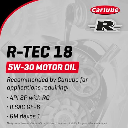 Triple R R-TEC 18 5W-30 API ، ILSAC ، GM ، زيت محرك المحرك الاصطناعي بالكامل ، 169 أوقية in Saudi Arabia