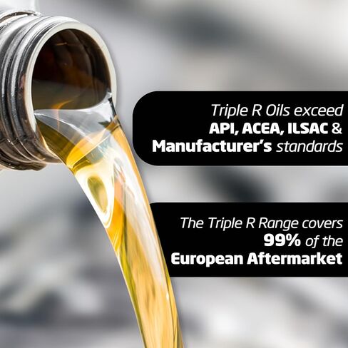 Triple R R-TEC 18 5W-30 API ، ILSAC ، GM ، زيت محرك المحرك الاصطناعي بالكامل ، 169 أوقية in Saudi Arabia