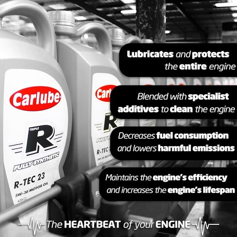 Triple R R-TEC 18 5W-30 API ، ILSAC ، GM ، زيت محرك المحرك الاصطناعي بالكامل ، 169 أوقية in Saudi Arabia