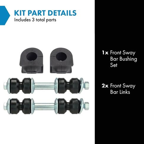 TRQ Front Suspension Kit Sway Bar Bushing Set Sway Bar Stabilizer Link Compatible with 2006-2011 Buick Lucerne Cadillac DTS in Saudi Arabia