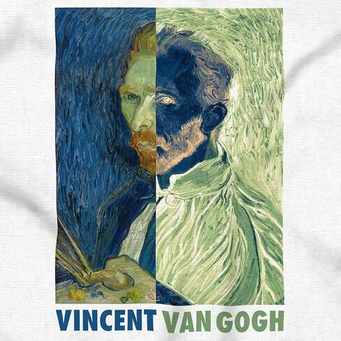 Brisco Brands Vincent Van Gogh Self Portrait Art Shirtshirt للرجال أو النساء in Saudi Arabia