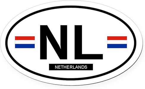 كافيبريس هولندا مغناطيس السيارات البيضاوي ، مغناطيس المصد البيولوجي اليورو in Kuwait