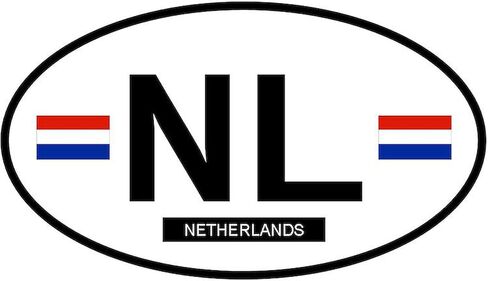 كافيبريس هولندا مغناطيس السيارات البيضاوي ، مغناطيس المصد البيولوجي اليورو in Kuwait