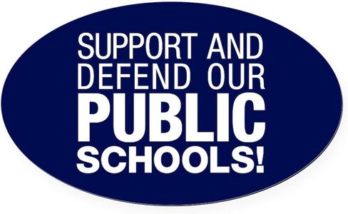 CafePress Support and Defend Our Public Schools Euro Oval Car Bumper Magnet in Saudi Arabia