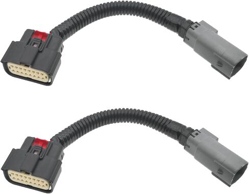 2pcs هالوجين إلى محول توصيل موصل محول تسخير التحويل الخلفي LED ، يناسب شاحنات Ford F-150 2018-2020 ، يتطلب Halogen w/o bliss LED forscan (غير متضمن) in Saudi Arabia