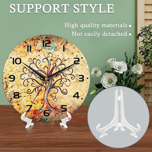 Vintage Wall Clocks Battery Operated,Life of Tree Clock for Living Room,Decorative Wall Clock for Living Room,Bedroom,Bathroom,Kitchen,10 Inch in Kuwait