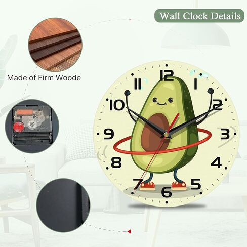 Vintage Wall Clocks Battery Operated,Life of Tree Clock for Living Room,Decorative Wall Clock for Living Room,Bedroom,Bathroom,Kitchen,10 Inch in Kuwait