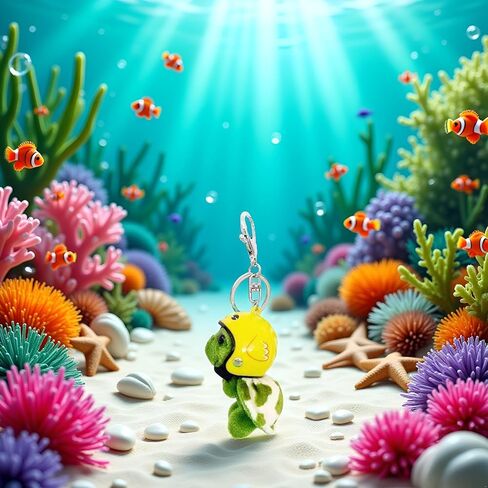 Plush Turtle Keychain,Cute Soft Stuffed Animal Pendant for Keys, Bags and Phone,Funny Portable Doll Charm, Car/Wallet/Belt Accessories,Adorable Gift and Multi-Use Decor in Saudi Arabia