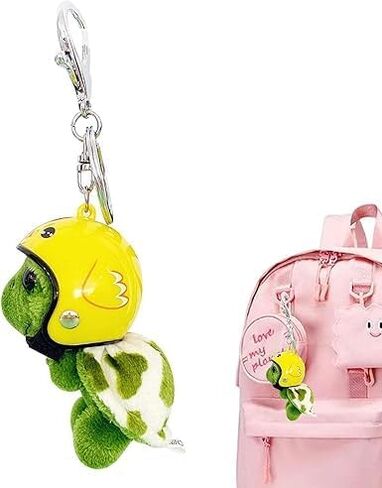 Plush Turtle Keychain,Cute Soft Stuffed Animal Pendant for Keys, Bags and Phone,Funny Portable Doll Charm, Car/Wallet/Belt Accessories,Adorable Gift and Multi-Use Decor in Saudi Arabia