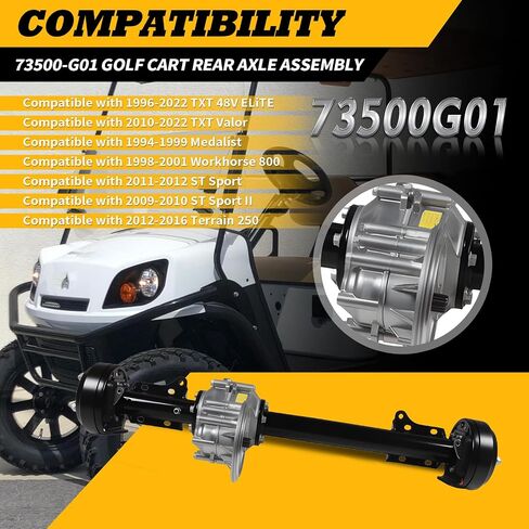 73500-G01 Rear Axle Assembly Compatible with 1994-1999 Medalist 1998-2001 Workhorse 800 73500G01 in Saudi Arabia