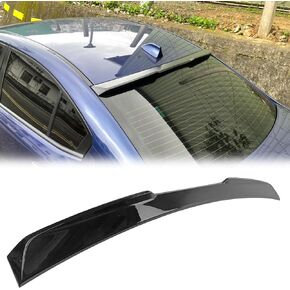 FREEMOTOR802 Rear Window Roof Spoiler Wing, Fits 2015-2021 Subaru WRX & WRX STI, X Style Painted #D4S Crystal Black Silica Pearl ABS Racing Back Windshield Roofline Spoiler Exterior Styling Trim in Kuwait
