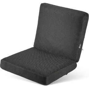 Gilbins Foam Seat Cushion Chair Chair 18 × 16 × 3 لكرسي المكتب ومقعد السيارة والكراسي المتحركة والسفر ، مع غطاء قابل للغسل السوداء in Kuwait