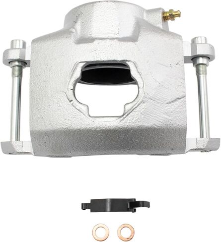 TRQ Front Brake Caliper Set Brake Pads Ceramic Compatible with 87-92 Cadillac 79-95 Chevrolet 79-91 GMC in Saudi Arabia