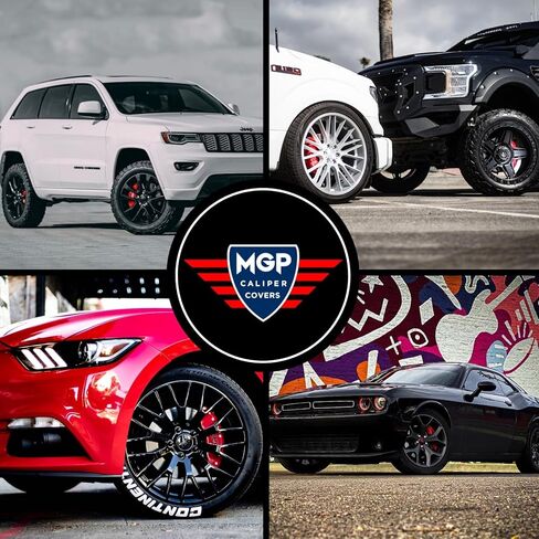 أغطية الفرجار MGP الفرامل لجيب Grand Cherokee 2011-21 ، WK 2022 (يتطلب 17 "عجلات) النهاية المطلية بالمسحوق الأحمر ، أغطية الفرجار الأمامية والخلفية (مجموعة من 4) in Saudi Arabia
