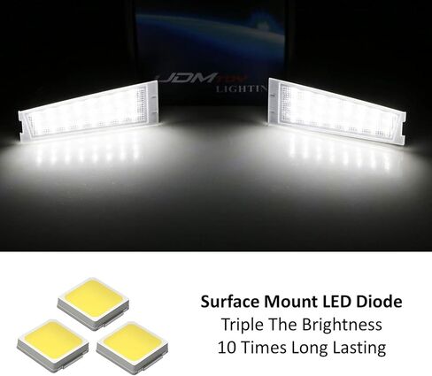 Ijdmtoy OEM-FIT 3W Full LED LED LECK KIT متوافقة مع 2008-2010 CADILLAC CTS-V Sedan ، مدعوم من الثنائيات ذات الصمام الأبيض 18-SMD XENON in Saudi Arabia