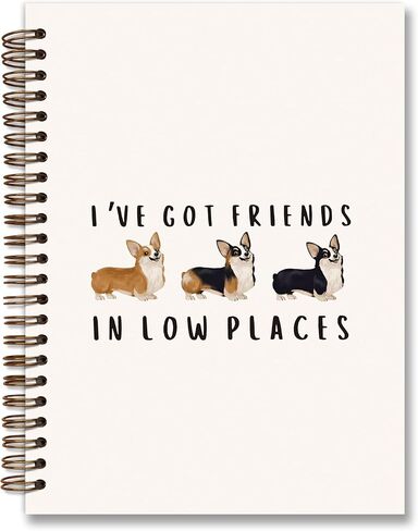 Dachshund Dog Spiral Notebook, Long Haired Dachshund Journal Weiner Dog Gifts for Women Lovers, Doxie Gifts for Lovers Women, College Ruled Hardcover Spiral Notebook 5.5x8.3 in Kuwait