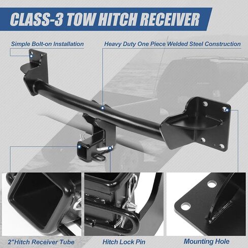 Auto Dynasty 2 Inches Class 3 Trailer Hitch Receiver Compatible with BMW X6 X5 14-19 in Saudi Arabia