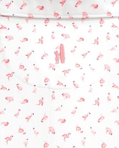 johnnie-O Flock Printed Featherweight Performance Polo White/S in Saudi Arabia