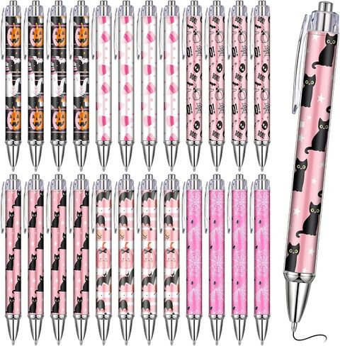 Yaomiao 24 Pcs Teachers Pens Bulk Teacher Appreciation Gifts Retractable Ink Ballpoint Pens Inspiring Messages Heart Design Thank You Gifts for Woman Nurse Coworker Staff Office School Writing Supply in Saudi Arabia