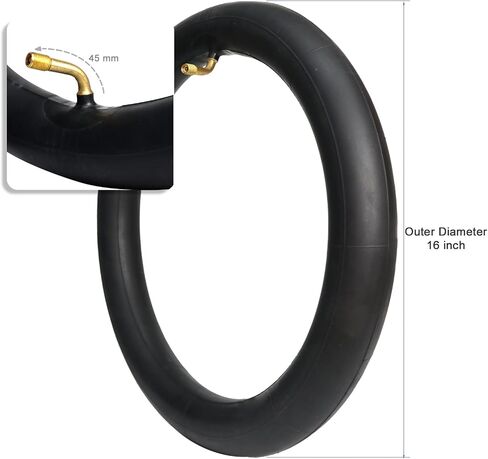 2Pcs 12 1/2 x 2 1/4 Inner Tube with CR202 Valve Stem Compatible with 12x2.125 12.5 x 2.25 Most Electric Bike/Bike/Scooter, 12" Heavy Duty Bike Tube with 47pc Reflective Stickers, 2 Tire Levers in Kuwait