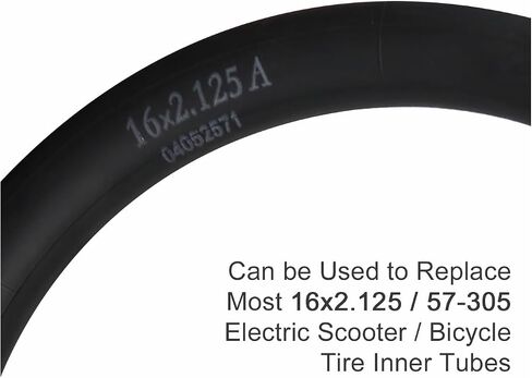 2Pcs 12 1/2 x 2 1/4 Inner Tube with CR202 Valve Stem Compatible with 12x2.125 12.5 x 2.25 Most Electric Bike/Bike/Scooter, 12" Heavy Duty Bike Tube with 47pc Reflective Stickers, 2 Tire Levers in Kuwait